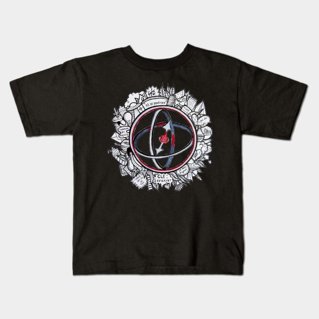 Stray Kids Compass Ring (Black) Kids T-Shirt by thevampywolf